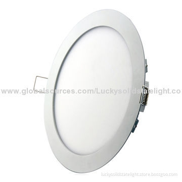 Round LED Panel Light, 18W Super Bright Power, >80Ra CRI, >0.9 Power Factor, SMD LED